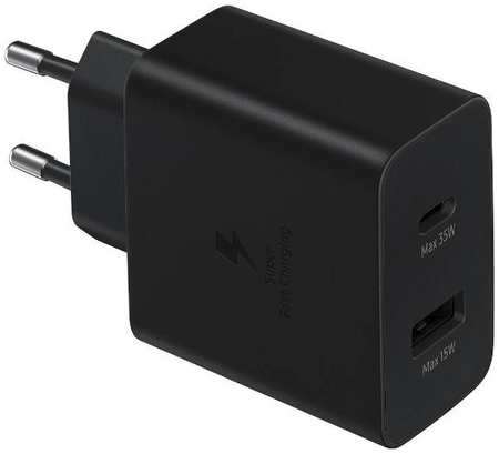 Сетевое зарядное устройство Samsung USB-C + USB-A, 35 Вт Black (EP-TA220NBEG) 90154822458