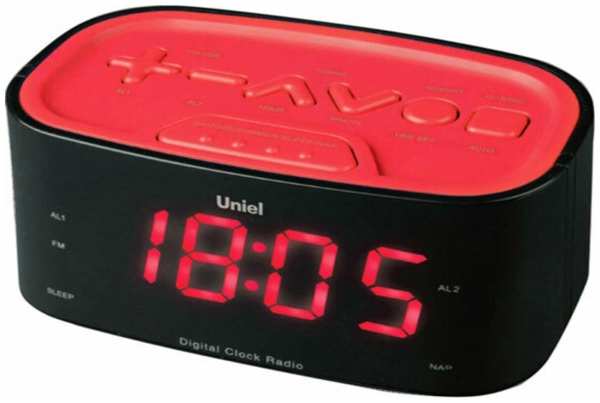 Часы с радио Bvitech UTR-33RRK Black/Red 90154827117