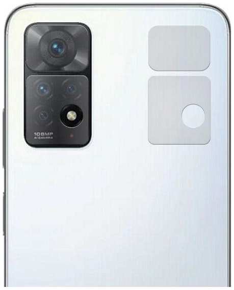 Защитное стекло KRUTOFF для камеры Xiaomi Redmi Note 11 Pro, матовое, 2 шт (288061)