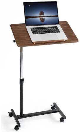Столик для ноутбука TATKRAFT Gain, на колесах, 60x71-96x34 см
