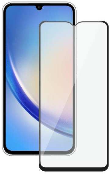 Защитное стекло с рамкой 2.5D Deppa для Samsung Galaxy A34 5G (62946)