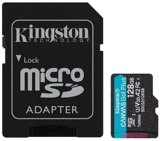 Карта памяти Kingston Canvas Go! Plus microSDXC 128GB (SDCG3/128GB)