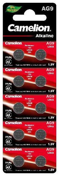 Батарейки Camelion Mercury Free АG9 (LR936), 10 шт (AG9-BP10(0%Hg)) 90154850409