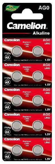 Батарейки Camelion Mercury Free АG0 (LR63), 10 шт (AG0-BP10(0%Hg)) 90154850415