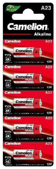 Батарейки Camelion Mercury Free A23, 12В, 5 шт (A23-BP5(0%Hg)) 90154850425