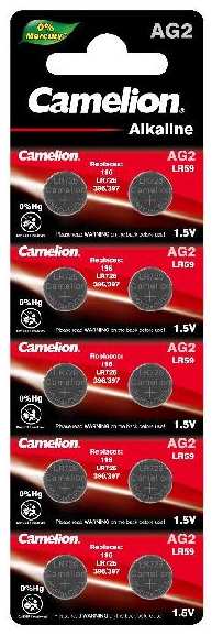 Батарейки Camelion Mercury Free АG2 (LR59), 10 шт (AG2-BP10(0%Hg))