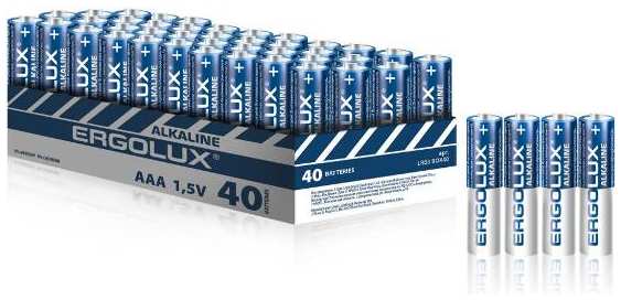 Батарейка Ergolux LR03 (AAA), 1,5В (BOX40) 90154857337