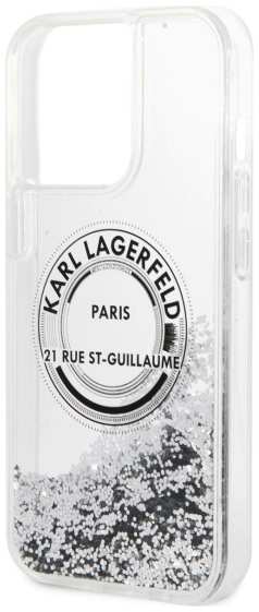 Чехол Karl Lagerfeld для iPhone 13 Pro Max, серебристый (KLHCP13XLCRSGRS) 90154862568