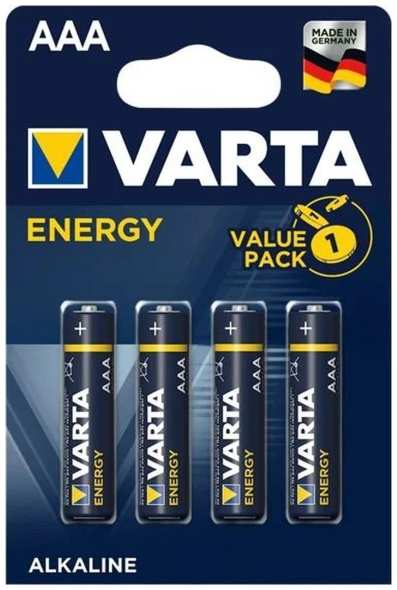 Батарейки VARTA Energy, LR03 (AAA), 4 шт (00000336625)