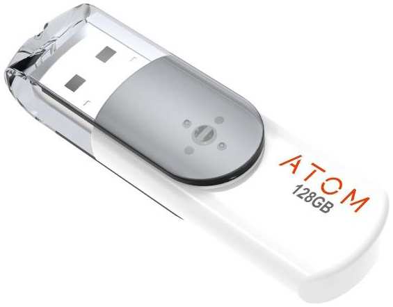 USB-флешка Atom AUSB3SW 128GB USB3.2 White (AUSB3SW/128GB) 90154866327