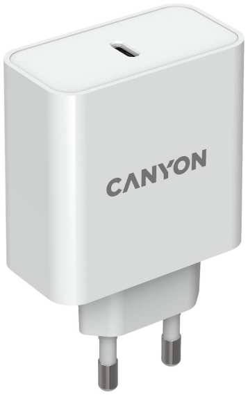 Сетевое зарядное устройство Canyon USB-C, GaN 65 Вт PD (CND-CHA65W01) 90154889293