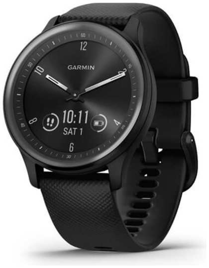 Смарт-часы Garmin Vivomove Sport Black Case and Silicone Band with Slate Accents (010-02566-00) 90154890547