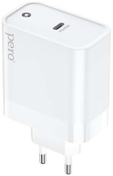 Сетевое зарядное устройство PERO ТС13W, USB-C PD, 45W White 90154894803