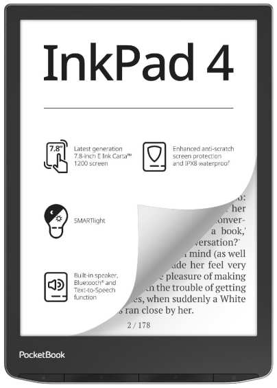 Электронная книга PocketBook Ink Pad 4 Stardust Silver (PB743G-U-WW)