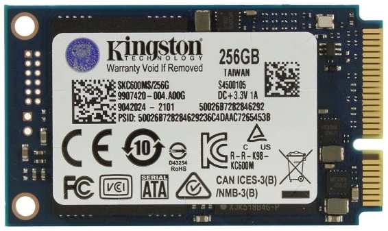 SSD накопитель Kingston KC600 256GB (SKC600MS/256G)