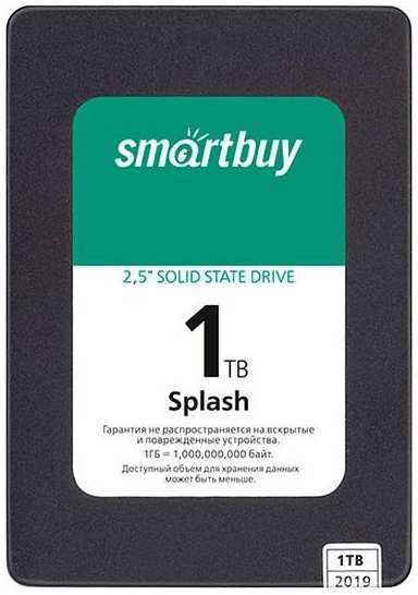 SSD накопитель Smartbuy Splash 1TB (SBSSD-001TT-MX902-25S3)