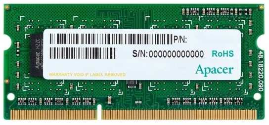 Оперативная память Apacer 8GB DDR4 SO-DIMM (AS08GGB26CQYBGH)