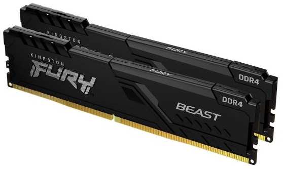 Оперативная память Kingston Fury Beast 16GB DDR4 (KF436C17BBK2/16)