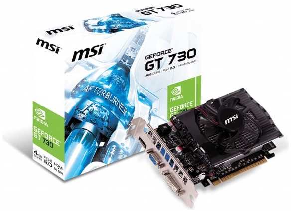 Видеокарта MSI GT730 PCIE16 4GB DDR3 (N730K-4GD3/OCV1) 9092045557