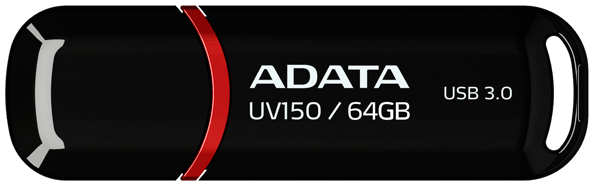 USB-флешка ADATA UV150 64GB (AUV150-64G-RBK)