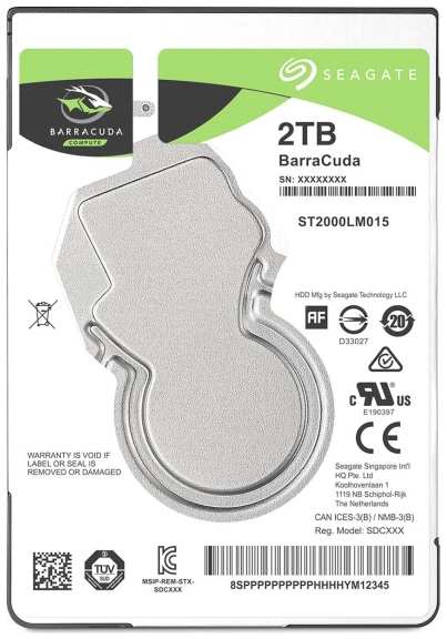 Жесткий диск Seagate 2TB Barracuda (ST2000LM015)