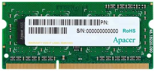 Оперативная память Apacer 8GB DDR3 SO-DIMM (AS08GFA33C9TBGC)