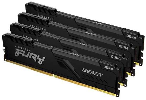 Оперативная память Kingston Fury Beast DIMM DDR4 3200MHz 64GB (KF432C16BB1K4/64)