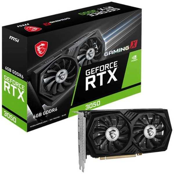 Видеокарта MSI NVIDIA GeForce RTX 3050 Gaming X 6GB (602-V812-58S) 9092088835