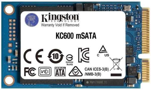 SSD накопитель Kingston KC600 1TB (SKC600MS/1024G) 9092100957