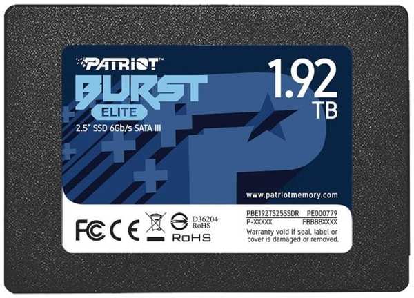 SSD накопитель Patriot Memory 1.92TB (PBE192TS25SSDR) 9092150763