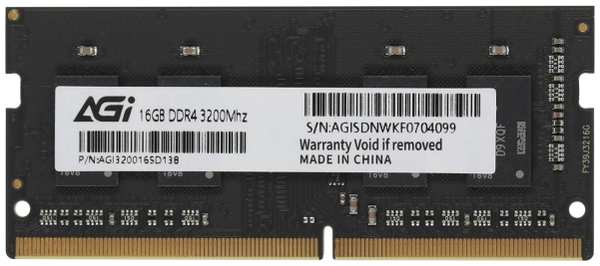 Оперативная память AGI DDR4 16GB 3200MHz SO-DIMM (AGI320016SD138)