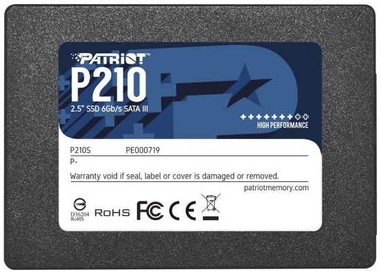 SSD накопитель Patriot P210 512GB (P210S512G25) 9092153713