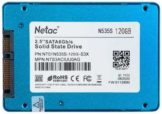 SSD накопитель NETAC N535S 120GB (NT01N535S-120G-S3X) 9092153758