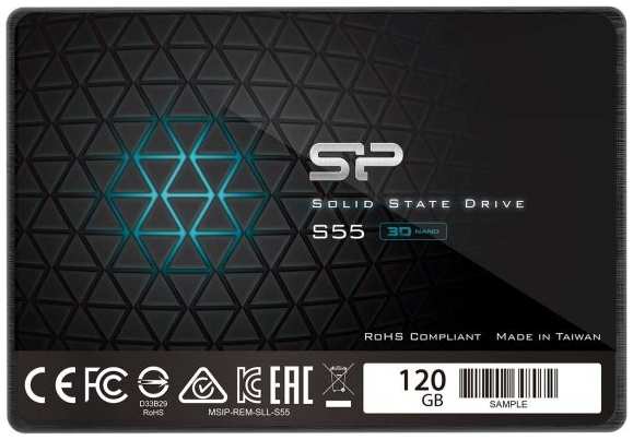 SSD накопитель SILICON-POWER Slim S55 120GB (SP120GBSS3S55S25) 9092155585