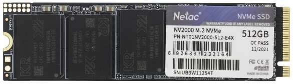SSD накопитель NETAC NV2000 512GB (NT01NV2000-512-E4X) 9092156168
