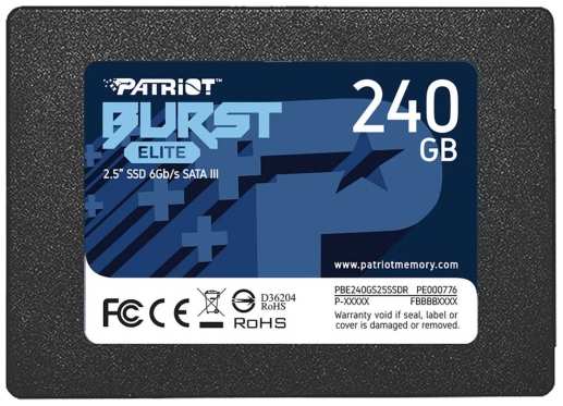 SSD накопитель Patriot Burst Elite 240GB (PBE240GS25SSDR) 9092156180