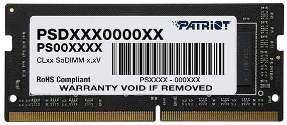 Оперативная память Patriot Signature DDR4 3200Mhz 16GB (PSD416G320081S) 9092156724