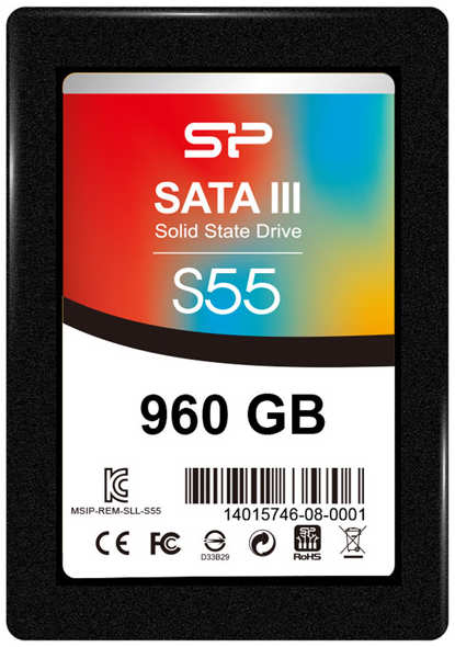 SSD накопитель Silicon Power S55 960GB (SP960GBSS3S55S25)