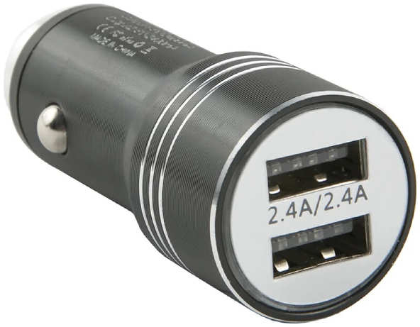 Автомобильное зарядное устройство -LINE USB/microUSB 2.4A (УТ000028596)