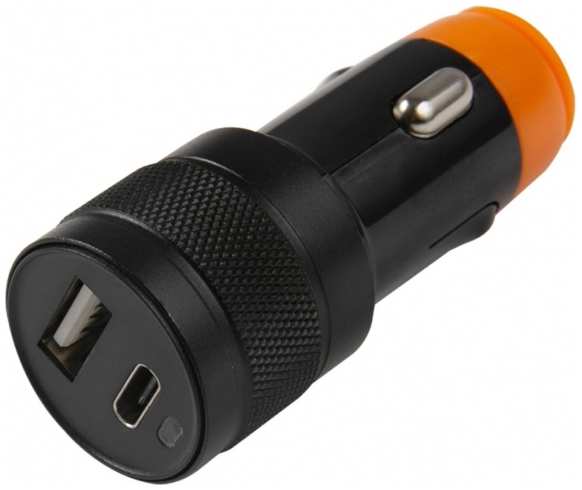 Автомобильное зарядное устройство RED-LINE Tech AC-20 1xUSB + USB Type-C 3A Black (УТ000021673) 9092209813