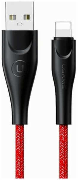 Кабель Usams USAMS-SJ397, USB-Lightning, 3m Red (SJ397USB02) 9092213182