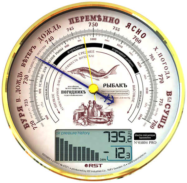 Барометр RST ″Рыбакъ″ (05804)