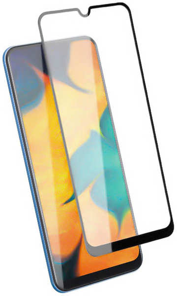 Защитное стекло с рамкой PERO Full Cover & Glue Glass для Samsung Galaxy A03 Core Black (PGFG-A03C)