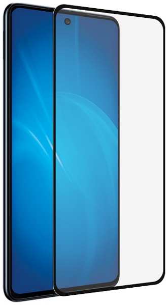 Защитное стекло с рамкой DF для Samsung Galaxy M52 Black (sColor-121 BL)