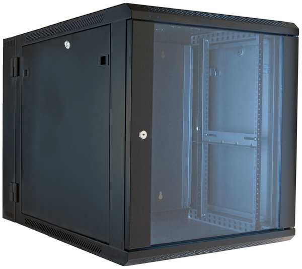 Настенный рэковый шкаф Wize W12UR/RE12RU 19, высота 12U, 635х600х550 мм 9092247883