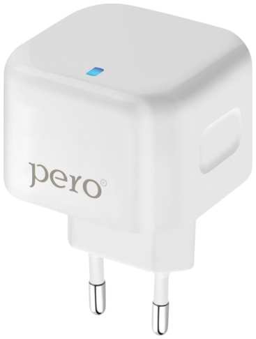 Сетевое зарядное устройство PERO ТС10WHPD White 9092273795