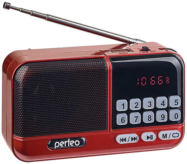 Радиоприемник PERFEO Aspen Red (PF_B4058) 9092281801