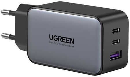 Сетевое зарядное устройство UGREEN USB A + 2 USB-C 65 W GAN Tech Fast Charger (10335)
