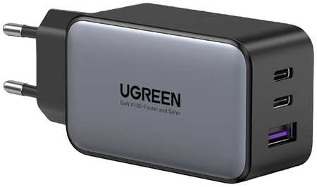 Сетевое зарядное устройство UGREEN USB A + 2 USB-C 65 W GAN Tech Fast Charger (10335) 9092293674