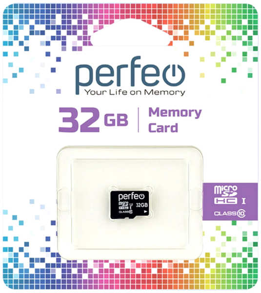 Карта памяти PERFEO microSDHC 32GB High-Capacity Class 10 (PF32GMCSH10) 9092294931